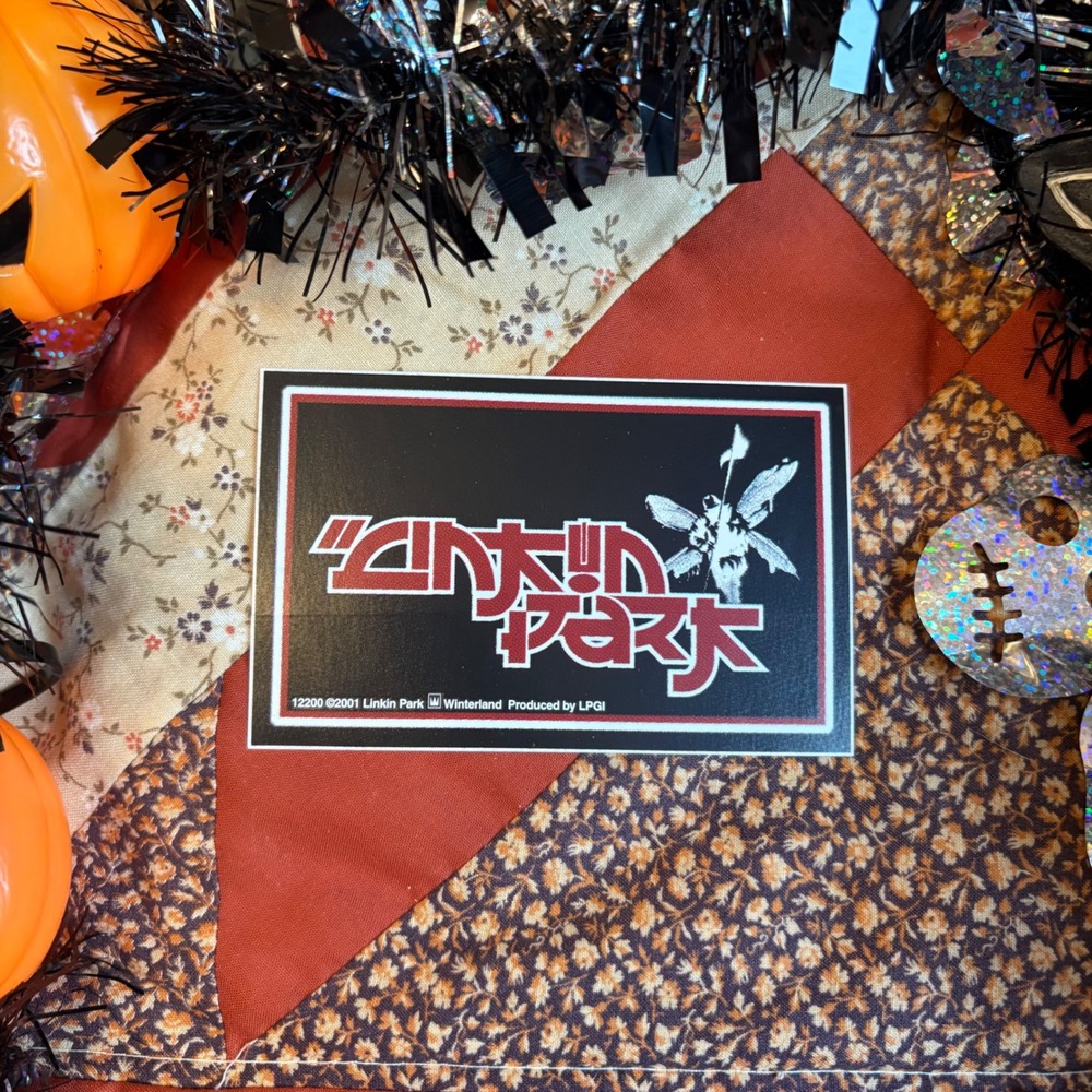RARE Vintage Linkin Park Sticker 2001 Hybrid Theory Soldier Black Red White Y2K